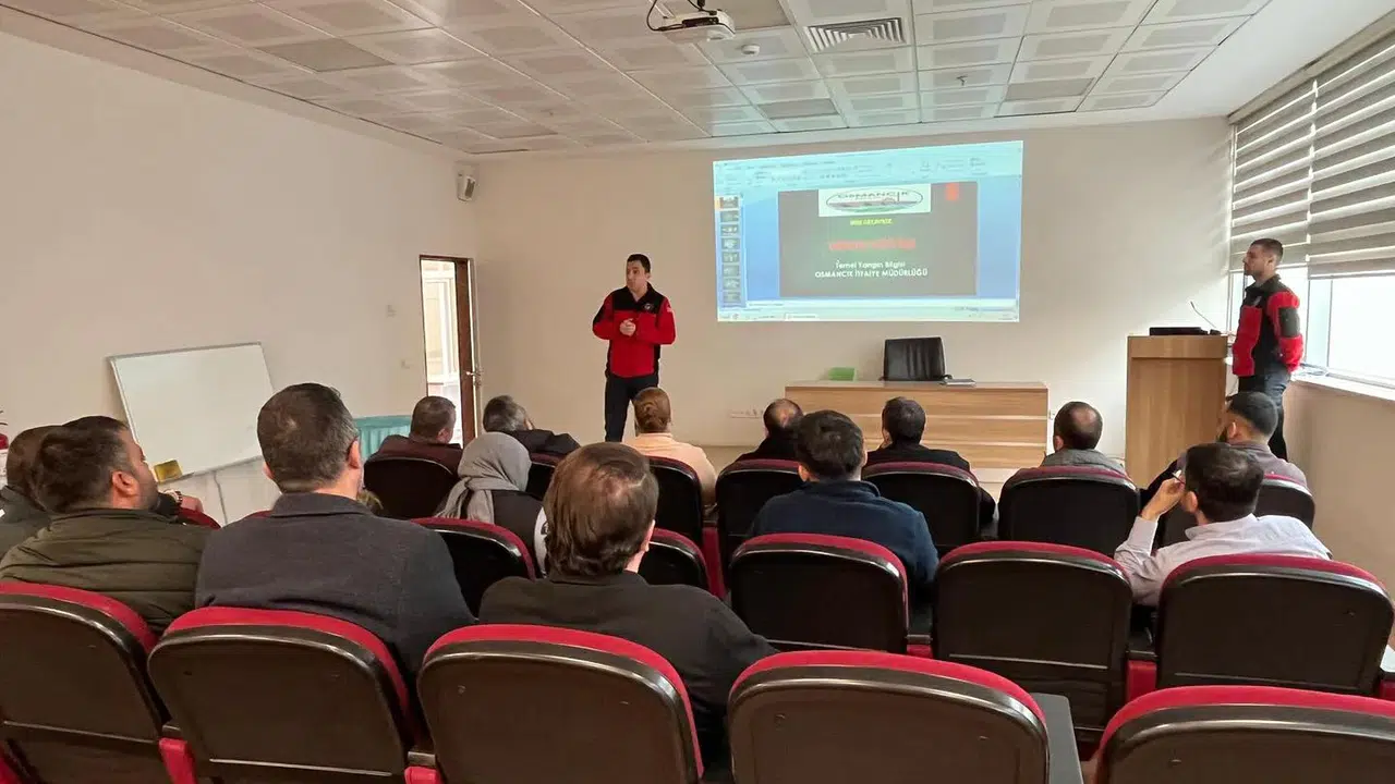 Hastane Personeline Uygulamalı Yangın Eğitimi