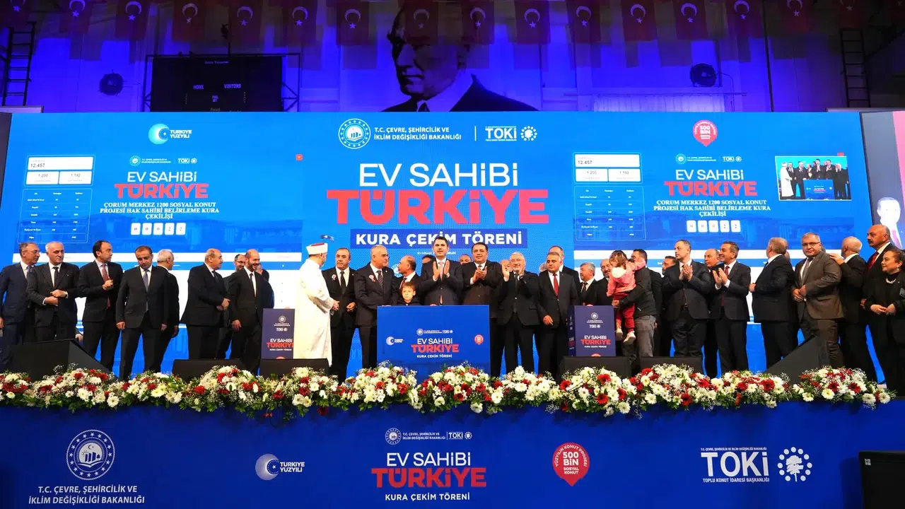 Çorum’da Yapılacak 2867 Konut İçin Hak Sahipleri Belli Oldu