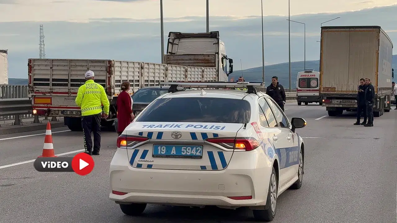 Çevreyolunda Yürekleri Ağza Getiren Kaza