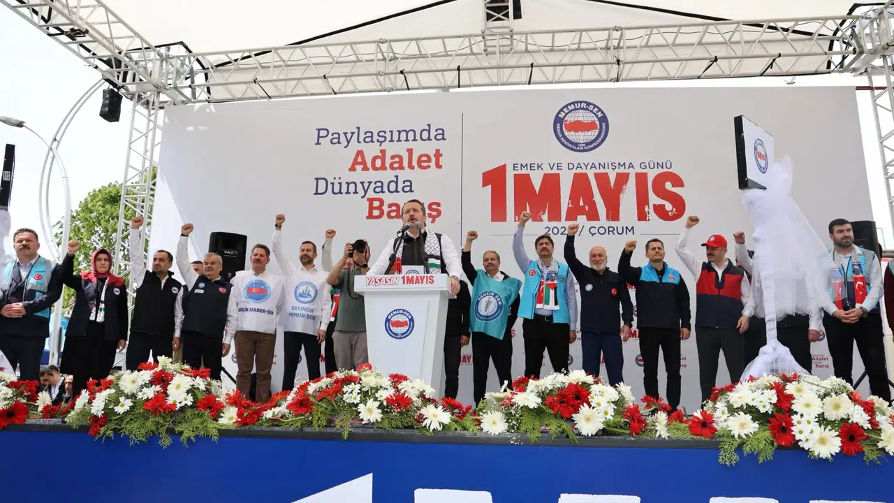 Memur-Sen, 1 Mayıs’ı Çorum’da Kutladı