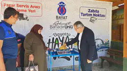 Bayat Belediyesinden Pazarda Yeni Uygulamalar