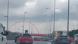 E-5’te Makas Atan Trafik Magandası Kamerada