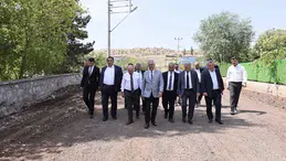 Boğazkale’deki Yol Çalışmasına İnceleme