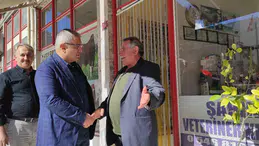 Bayat'ta Başkan ve Esnaf Buluşması
