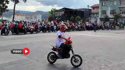 Motosikletlilerden 19 Mayıs Konvoyu