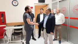 Bayat’ta Sağlık Yatırımlarını İnceledi