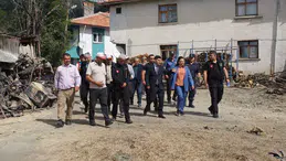 Yangınzede Aileye Geçmiş Olsun Ziyareti