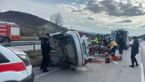 Korkutan Kazada Yürekler Ağza Geldi