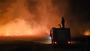 Camide Çıkan Yangın Korkuttu