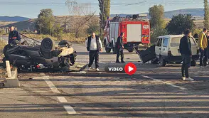 İki Otomobilin Çarpışması Sonucu 7 Kişi Yaralandı