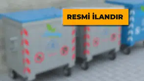 Çöp Konteyneri Satın Alınacak