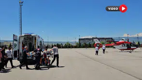 Ambulans Helikopter Balkondan Düşen Çocuk İçin Havalandı
