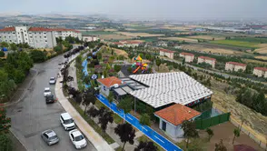 Akkent’e Şehir Manzaralı Sosyal Tesis
