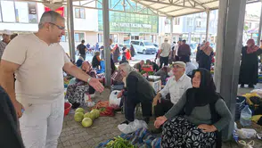 Başkan Ünlü’den Pazar Ziyareti