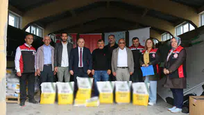 Üreticilere Hibe Destekli Kanola Tohumu Dağıtıldı