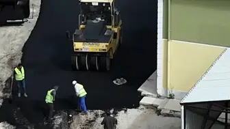Sungurlu’da Adliye Binası Çevresine Asfalt