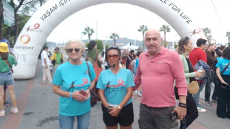 Fethiye’de kanser hastaları için koştular