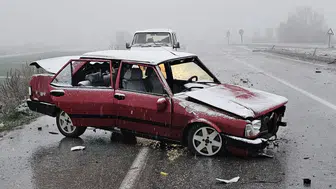 Karlı Güzergahta Kaza Ucuz Atlatıldı