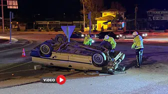 Arkadan Çarptı Ters Döndü