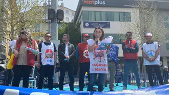 1 Mayıs Alanından Ekonomik Adaletsizliklere Dikkat Çekti