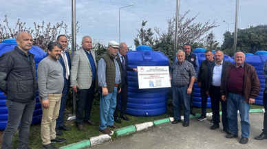 Giresun'da üreticilere damla sulama malzemeleri dağıtıldı