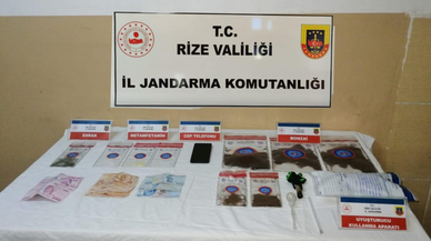 Rize'de son bir ay içerisinde düzenlenen uyuşturucu operasyonları kapsamında 9 kişi tutuklandı