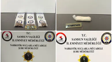 Samsun'da çeşitli suçlardan aranan 8 kişi uyuşturucuyla yakalandı