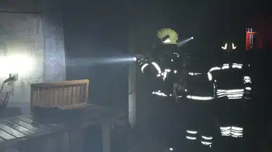 Samsun'da mobilya atölyesinde çıkan yangın söndürüldü