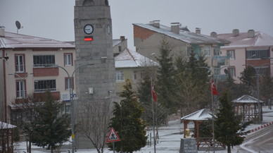 Tokat'ta kar yağışı etkili oldu