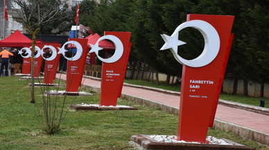 Trabzon'da 9 şehidin adının verildiği anıt park törenle açıldı
