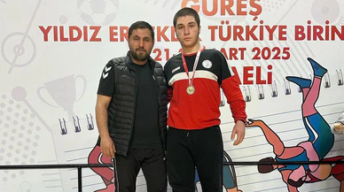 Bir Altın Madalya da Osmancıklı Güreşçiden