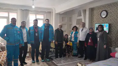 Çorum Sağlık Müdürlüğünden Yaşlılara Ziyaret