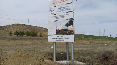 Çorum’un Hızlı Treni İçin Tabela Dikildi