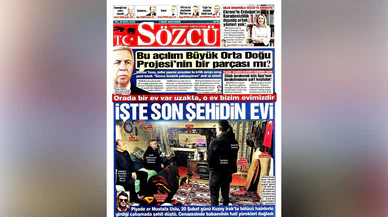 Tahtasız'ın Şehit Babasına Ziyareti Sözcü’nün Manşetinde