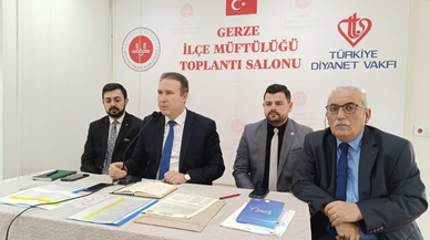 Gerze İlçe Müftülüğünde aylık değerlendirme toplantısı yapıldı