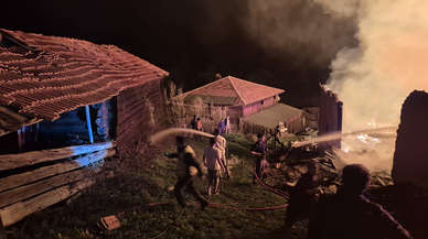 Kastamonu'da çıkan yangında 1 ev zarar gördü
