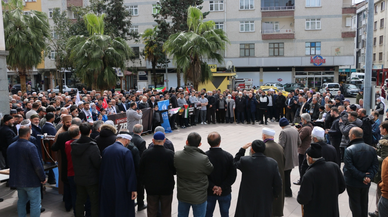 Of’ta İsrail'in Gazze'ye yönelik saldırıları protesto edildi