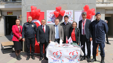 Of’ta kalp sağlığına dikkat çekmek için stant açıldı