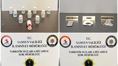 Samsun'da düzenlenen uyuşturucu operasyonunda 5 zanlı yakalandı