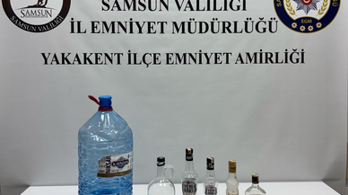 Samsun’da sahte içki operasyonunda bir kişi yakalandı