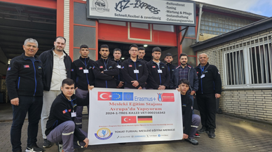 Turhal Mesleki Eğitim Merkezi öğrencileri Almanya'da staj yapıyor