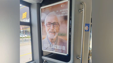 Aşı Farkındalığı Otobüs ve Duraklarda