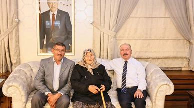 Çalgan, Şehit Annesi ve Kardeşini Ağırladı