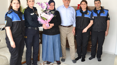 Amasya’da polisler şehit annelerinin Anneler Gününü kutladı