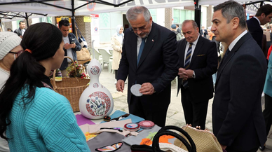 Bafra'da "Engelsiz Emekler El Sanatları" sergisi açıldı