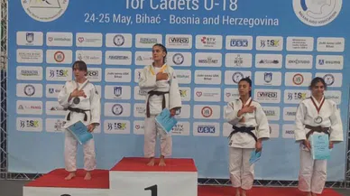 Çilimli Belediyesi Spor Kulübü sporcusu Ayşenaz Tosun, judoda Balkan ikincisi oldu