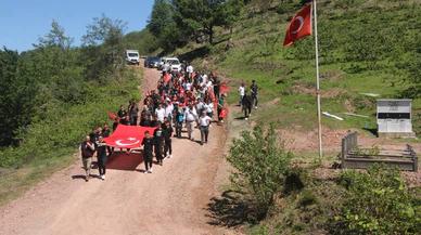 Güce'de Şabankale şehitleri için yürüyüş düzenlendi