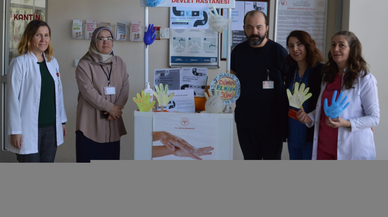 Havza Devlet Hastanesinde el hijyeni standı açıldı