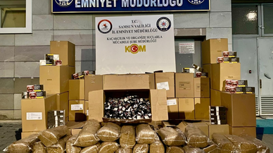 Samsun'da kaçakçılık operasyonunda 2 zanlı yakalandı