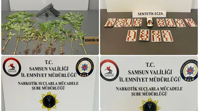 Samsun'da uyuşturucu operasyonunda 4 şüpheli yakalandı